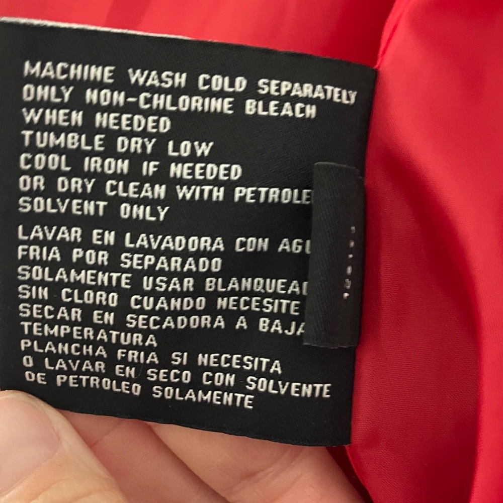 London Fog Bright Red Trench Coat with Belt - Picture 4 of 6